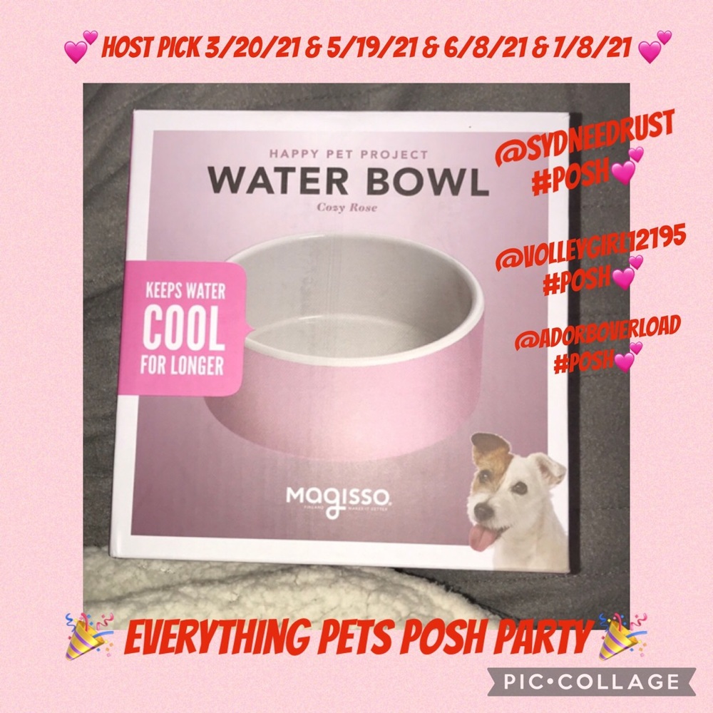 Magisso Cozy rose medium water bowl New